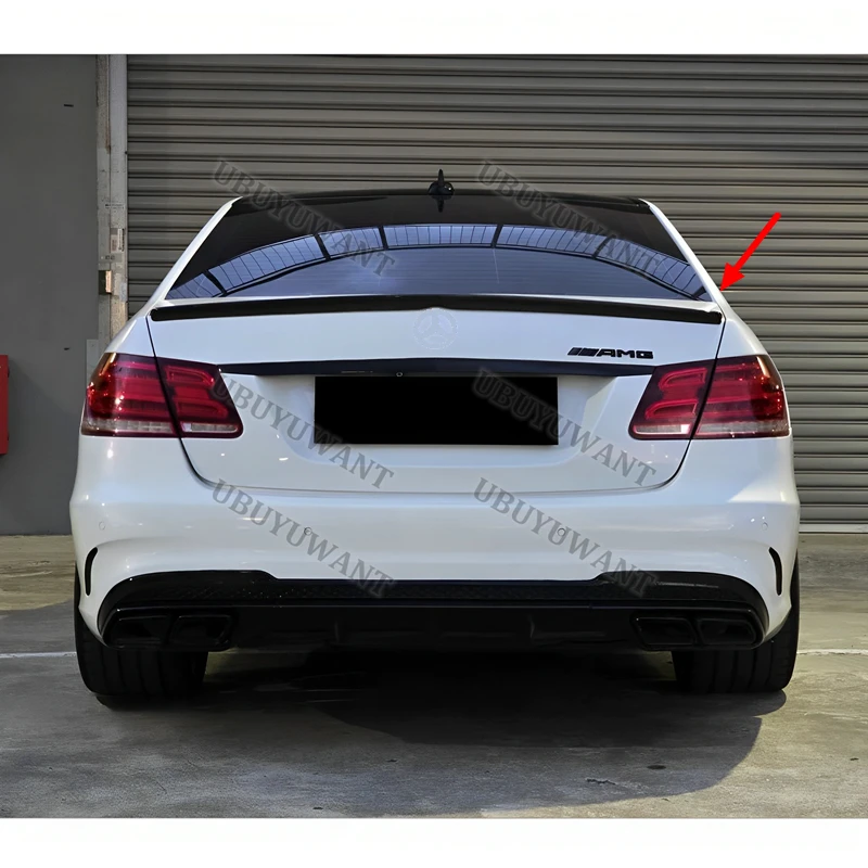 FOR BENZ W212 E-CLASS SEDAN Auto High Quality ABS Rear Lip Spoiler Trunk Boot Wing 1Pcs Car Styling 2008-2015 view 4