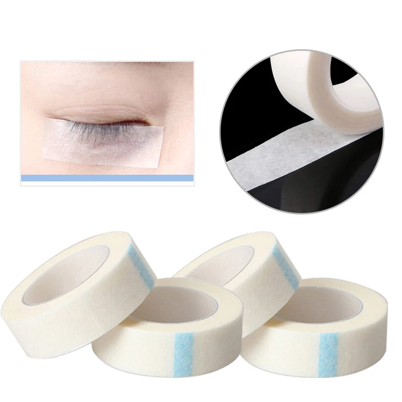 2 Rolls Eyelash Extension Tape False Eyelashes Makeup Tool Easy To Tear Micropore Tape Professional Beauty Lashes Tape
