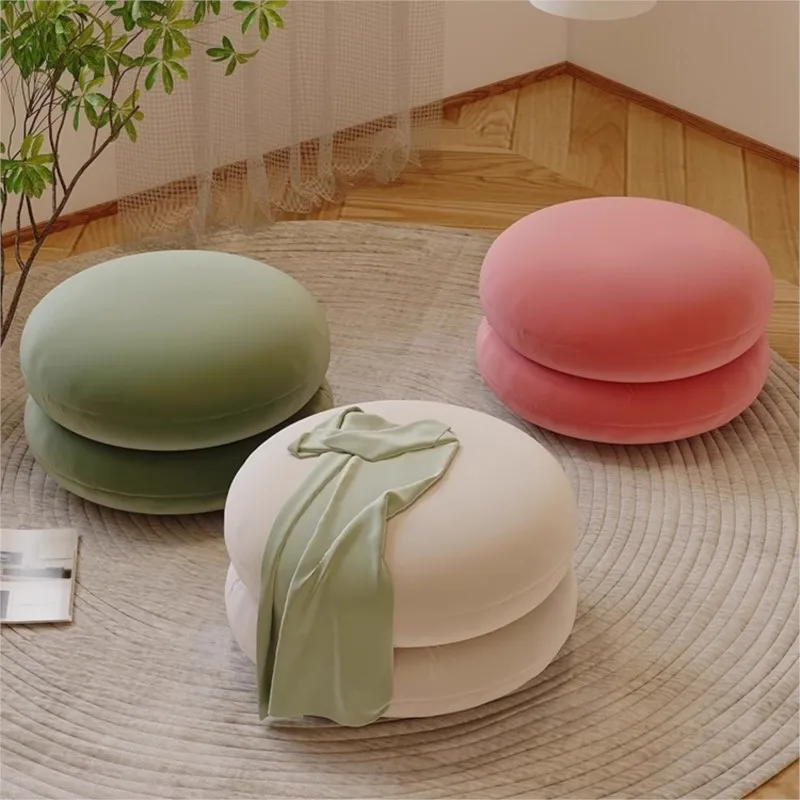 Simple And Creative Hamburger Shaped Design Can Be Used For Living Room Sofa Leisure Chairs Or Home Shoe Changing Low Stools New