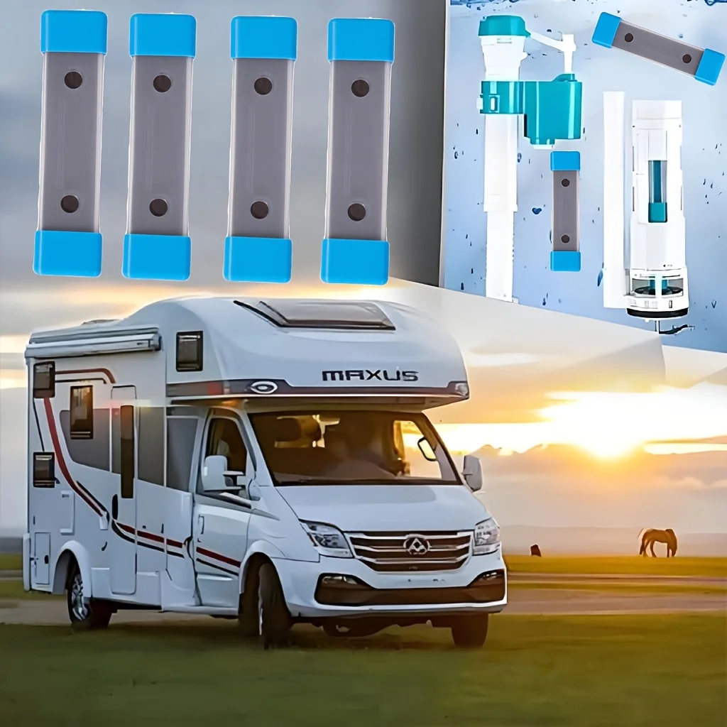 2/4/6 قطعة عصا تنظيف المرحاض المغناطيسية، أداة تنظيف مغناطيسية قوية، للبقع، مناسبة للحمام والسكن، متينة Pl