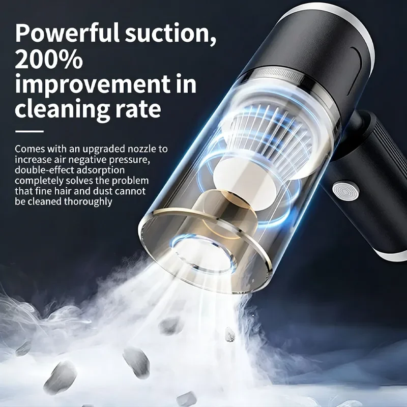 

Car vacuum cleaner, wireless, dual-use for car suction and blowing, small household, high suction, handheld, car interior