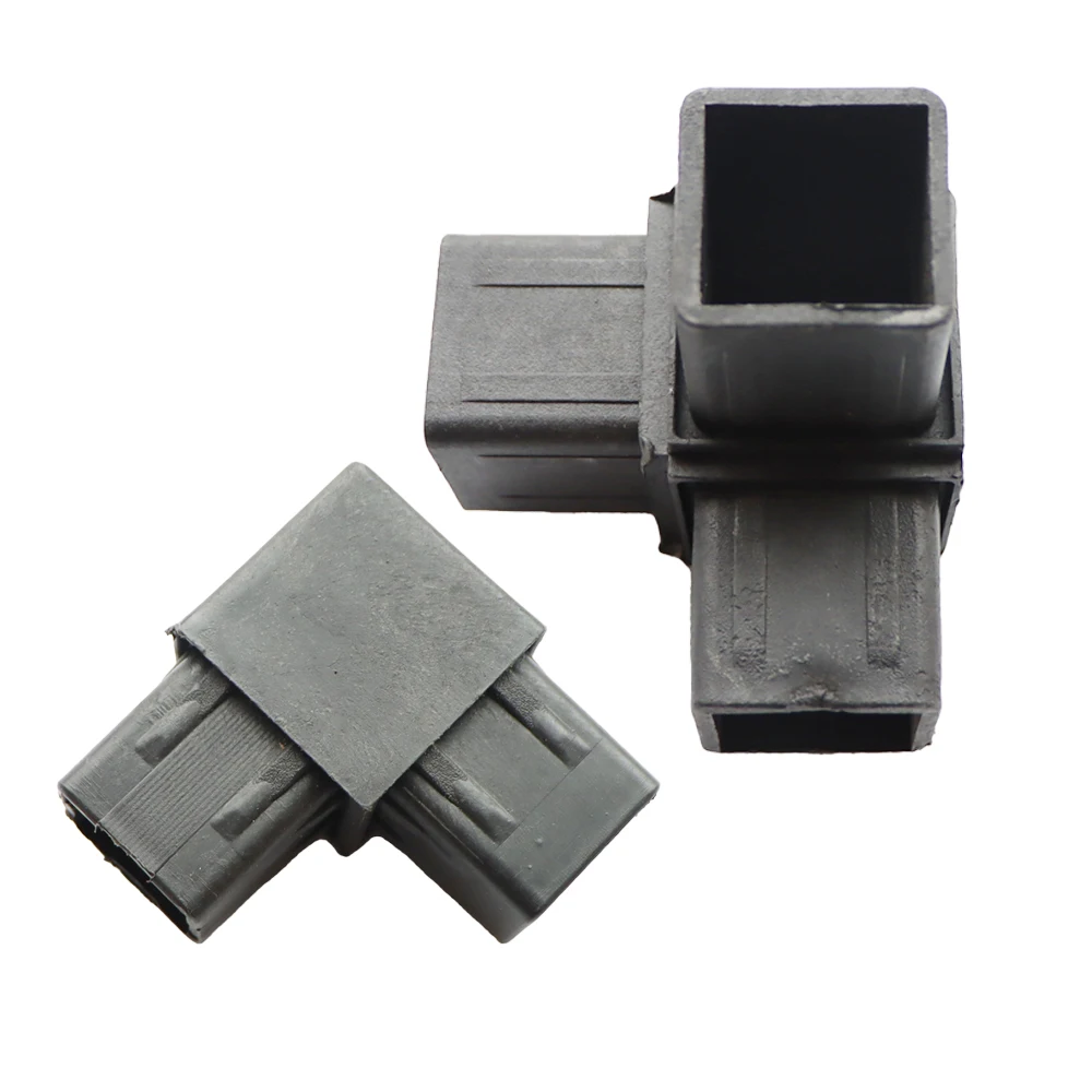40mm 2-Channel 3-Channel Right Angle Bend Joint Steel Pipe Plastic Frame Fastening Fixing Parts Angle Guardrail Balcony 4pcs