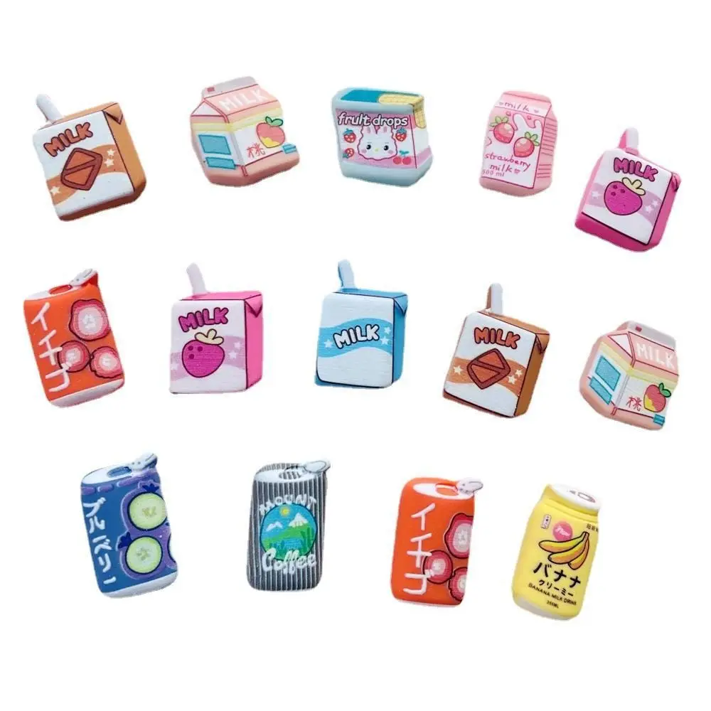 Cartoon Cartoon Hars Accessoires Hars Miniatuur Melk Miniatuur Model Schattig Creatief Poppenhuis Keuken Hars Poppenhuis