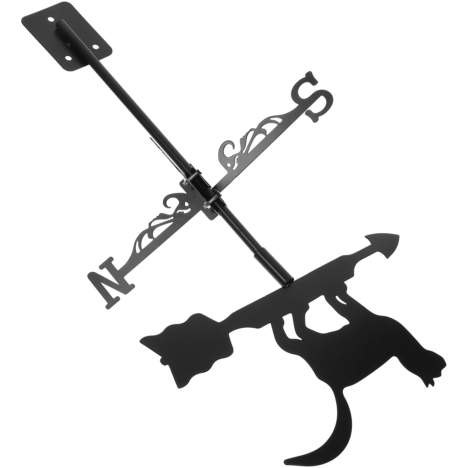 

Cat Weathervane Stainless Steel Wind Direction Indicator Garden Decor Yard Lawn Outdoor Weather Vane Garden Decoration