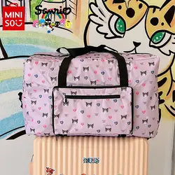 Miniso Sanrio 2024 Portable Travel Bag Fashionable High Quality Boarding Bag Large Capacity Multi Functional Moving Luggage Bag