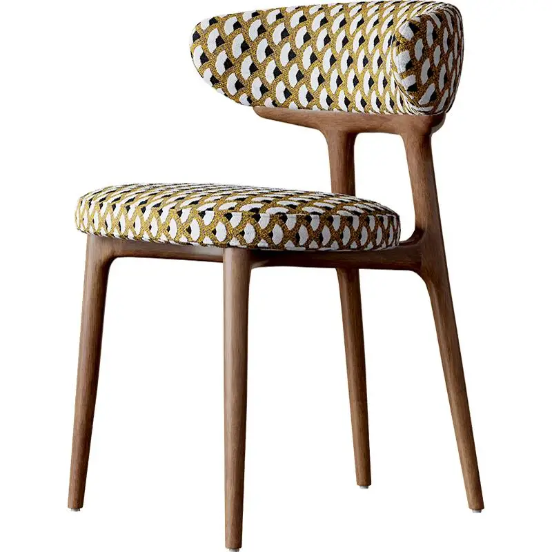 Cadeiras de jantar de madeira designer retro moderno luxo cozinha nordic cadeiras de jantar quarto cômoda móveis para casa cadeiras de jantar