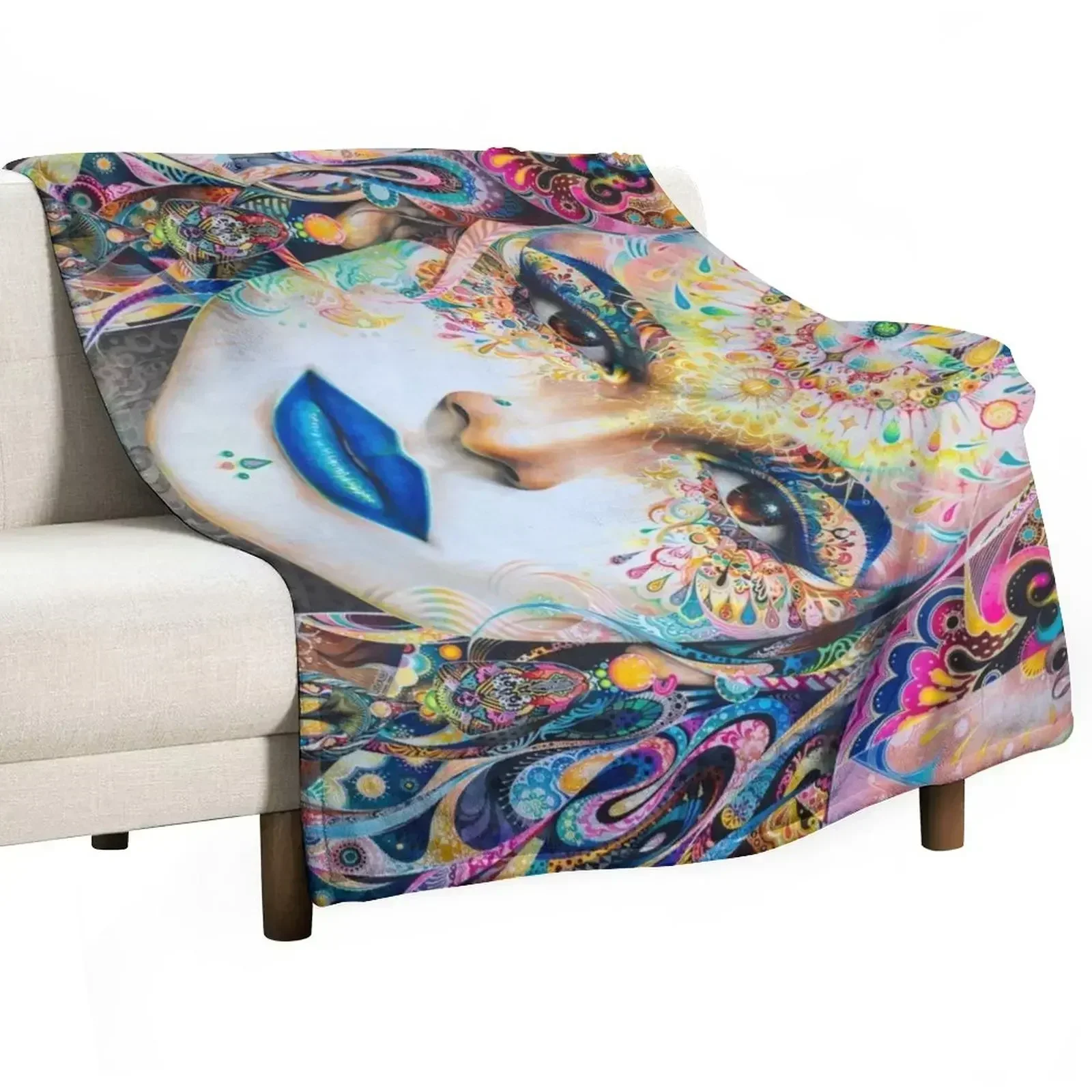 

Shakti - horizontal Throw Blanket No Pilling Soft Warm Blanket for Bed