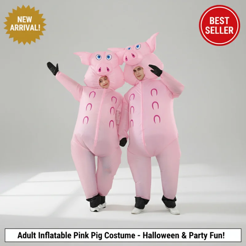 

☆YunCos Inflatable Pig Costume for Adult Halloween Cosplay Animal Party Role Play Costumes Men Women☆