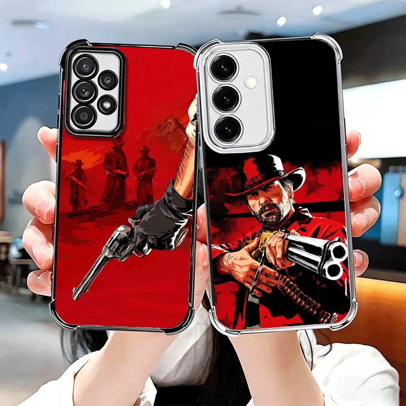 Coque de téléphone souple Red Dead R-Redemption pour Samsung A17 A27 A07 A37 A57 A16 A56 A15 A55 A14 A54 A13 A53 A26 A36 A25 A35 A24 A34 A2