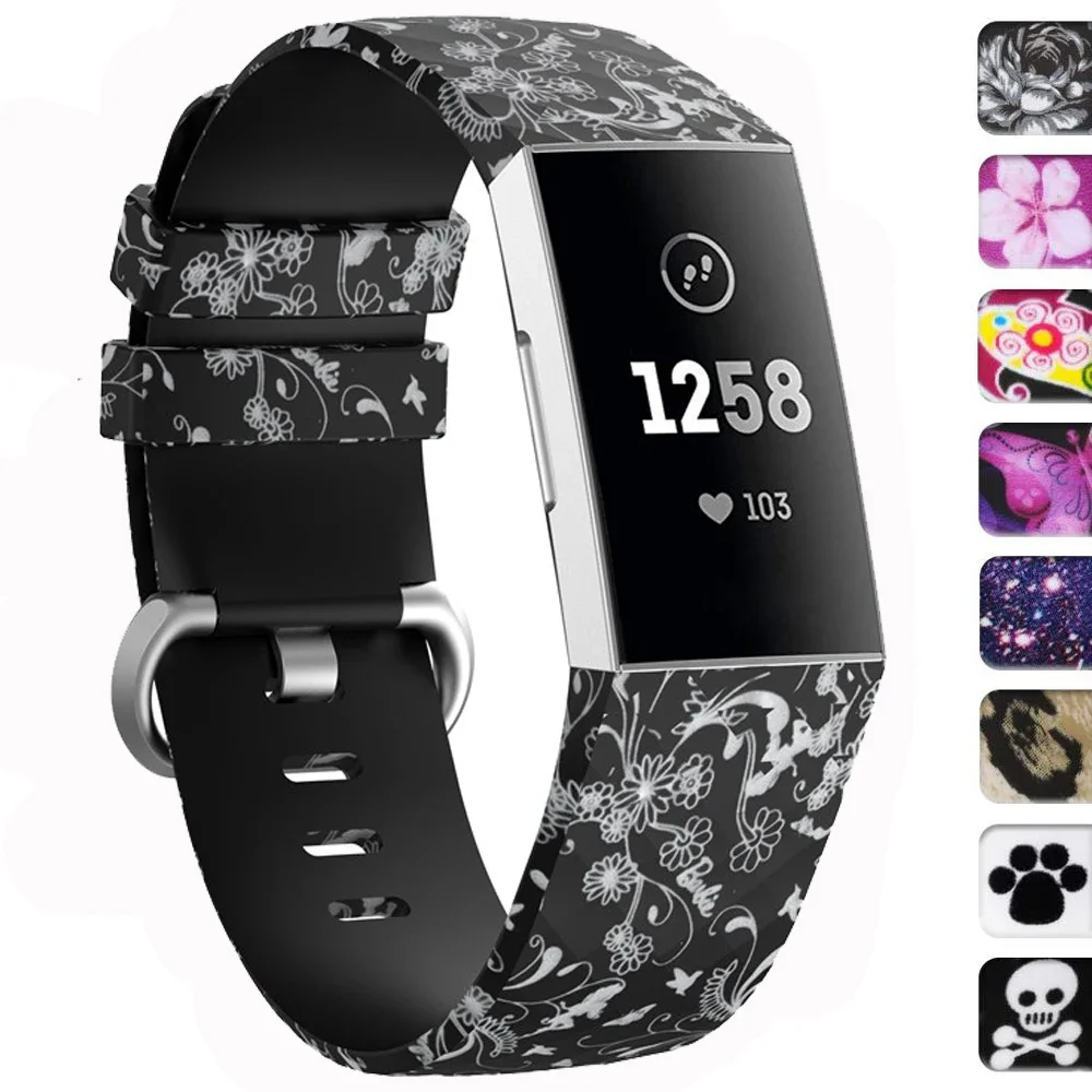 

Sports soft Bracelet for Fitbit Charge 4 band Replacement Silicone strap watchband Charge4 SmartWatch Fitbit Charge 3 SE band