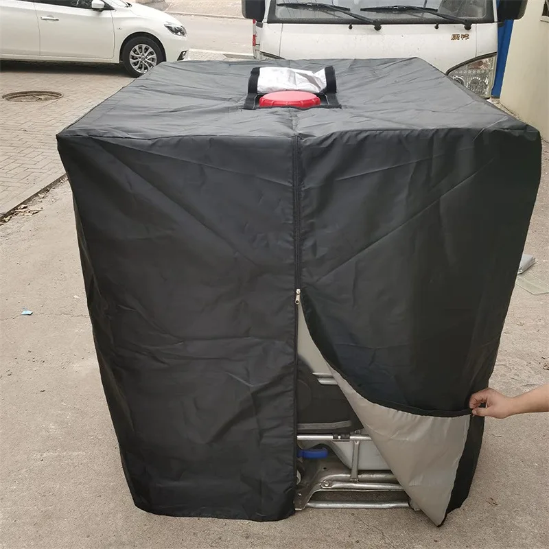210D Oxford Cloth IBC Water Tank Cover, Outdoor Water Storage Tank All-Weather Protective Cover. Three Colors, Two Sizes.