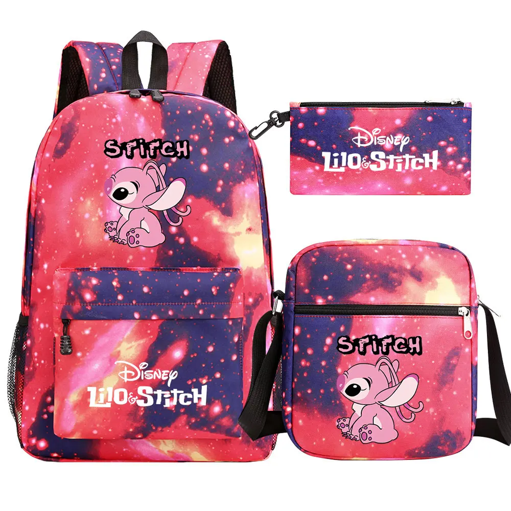 Stitch Backpacks 3D Cartoon School Bag For Boys Girls Backpacks Primary School Students Kids Mochilas