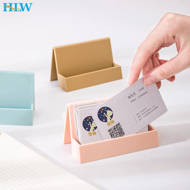 Creative Plastic Card Holders Note For Office Display Desk Business Holders Desk Accessories Stand Clip Memo Clip Holder