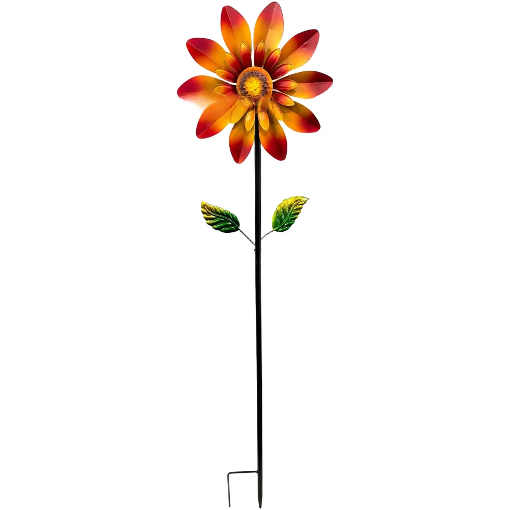Decorative Iron Windmill for Exterior Use Featuring Balanced Blade Geometry and Wind-Sensitive Rotation Mechanism