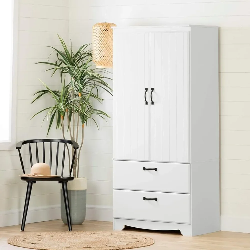 South Shore Farnel Armoire Pure White