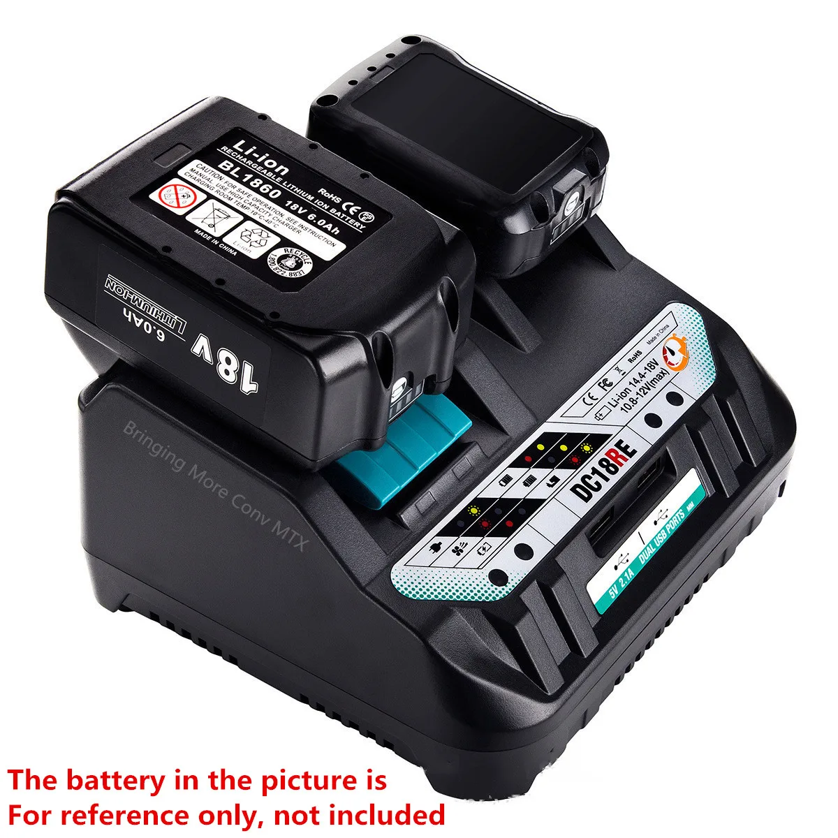 Li-ion Battery Charger Charging For Makita 18V 14.4V 10.8V 12V Li-ion Tools BL1815 BL1830 BL1840 BL1430 BL1016 BL1021 BL1041