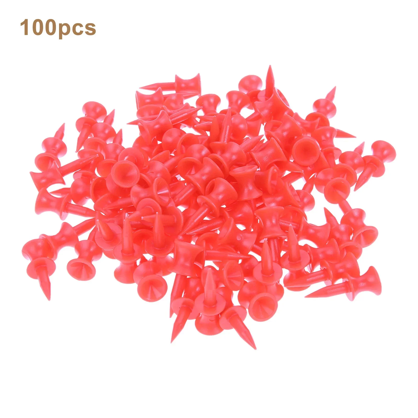 100 Pcs 31mm Golf Tee Golf Ball Training Tees Outdoor Sport Plastic Castle Step Grad Golf Tees Bulk Tool Accessories 1.2 Inch