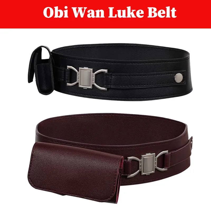 오비완 루크 코스프레 벨트 의상 액세서리 남성 변장 가죽 허리띠 밴드 허리 스트랩 할로윈 파티 의상 소품