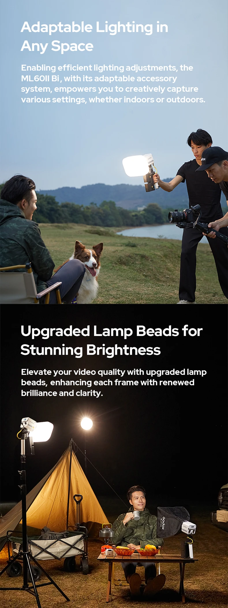 Godox AK-B01 NP-F bateria AK-B02 v montagem suporte de bateria para ml60 ml60ii bi ml100bi ml100r suporte de luz led tripé