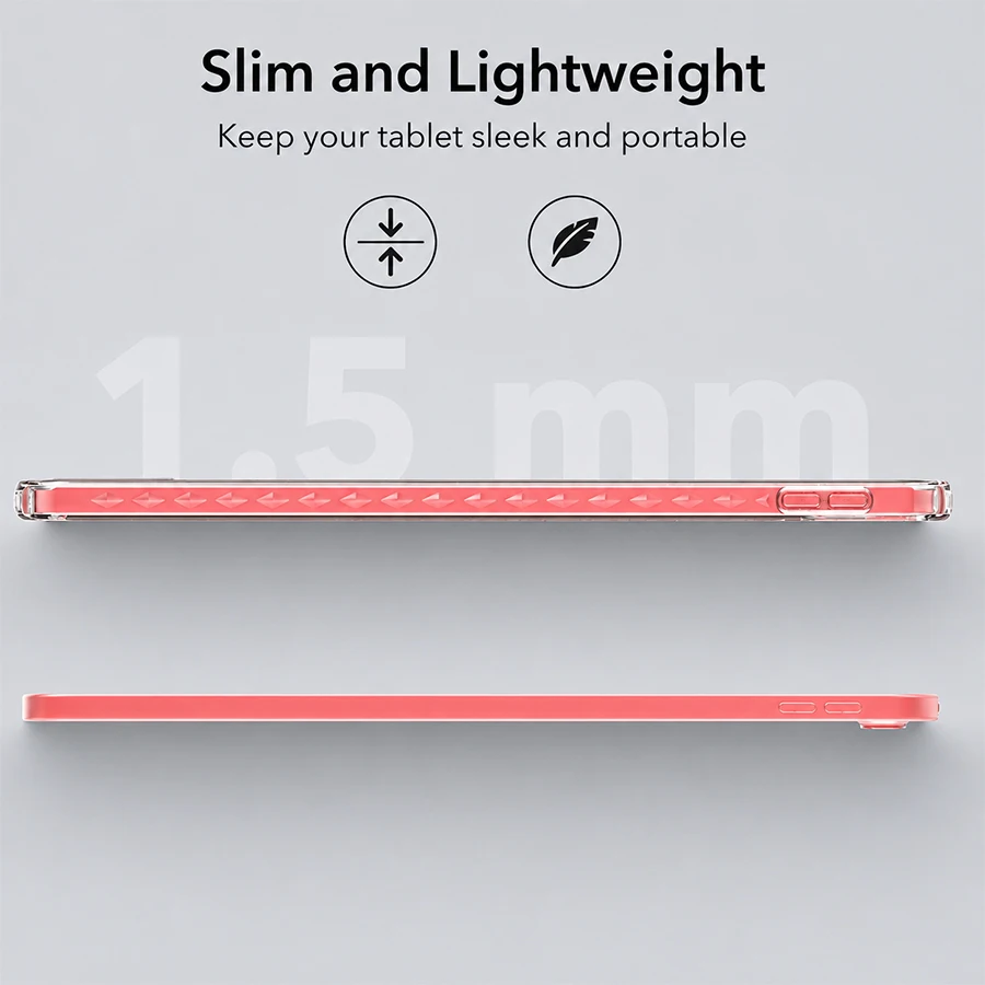 Clear iPad Case with Pencil Holder, Slim Lightweight Shockproof Tablet Cover with Transparent Back and Flexible TPU Frame, Compatible with iPad Pro/Mini/Air/5th/6th/7th/8th/9th/10th/A16/A17/M2/M3/M4 Gen/(8.3/9.7/10.2/10.5/10.9/11/12.9/13inch) - view 5
