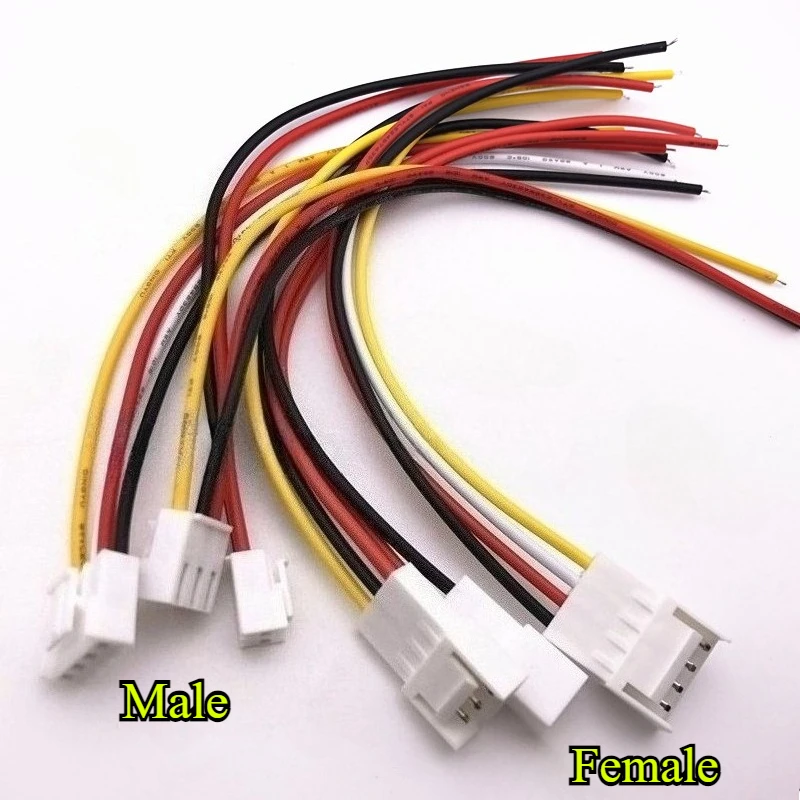 JST VH3.96mm terminal wire single Male/Female 2P/3P/4P Male to Female 2P/3P/4P wire length 20cm 22AWG electronic line connector