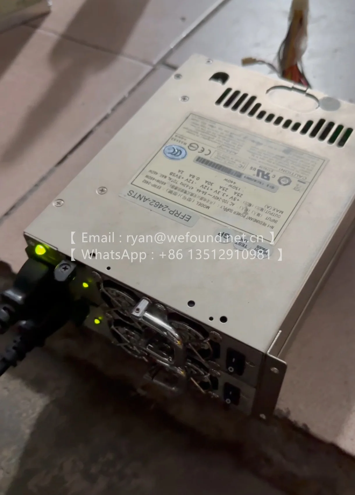 EFRP-2462  EFRP-2462-ANTS  EFRP-462 460W, one power cage + two power modules