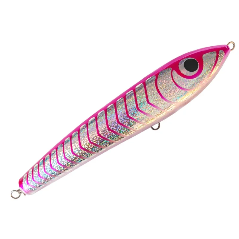 

Искусственная приманка Swolfy, 1 шт., 25 см, 140 г, розовая, деревянная, для троллинга, глубоководная, тип «карандаш», для рыбалки с лодки, деревянный поппер