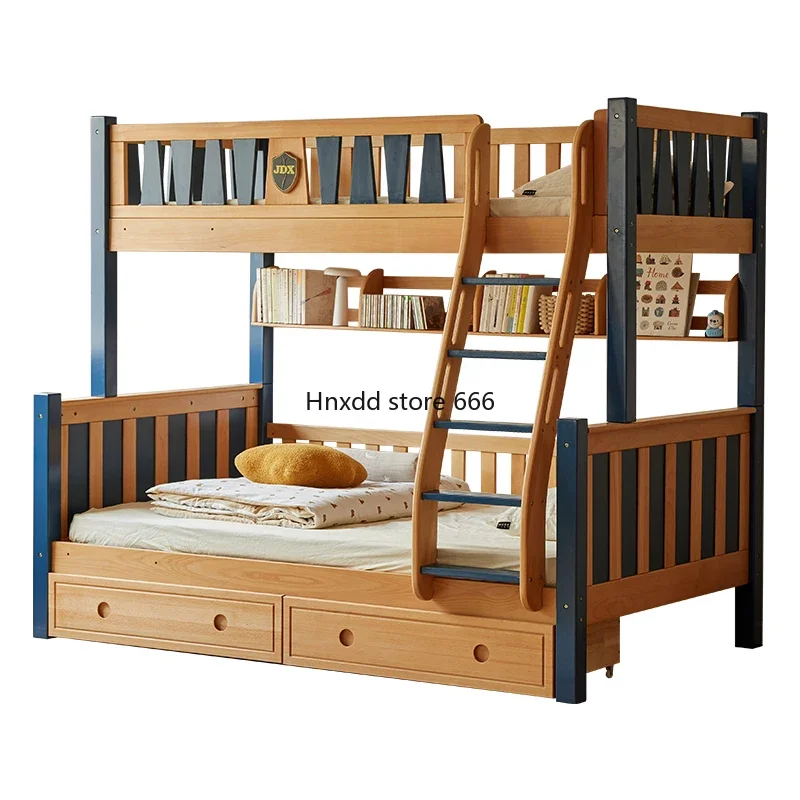 Imported beech upper and lower bunk child and mother bed bunk bed high and low bunk