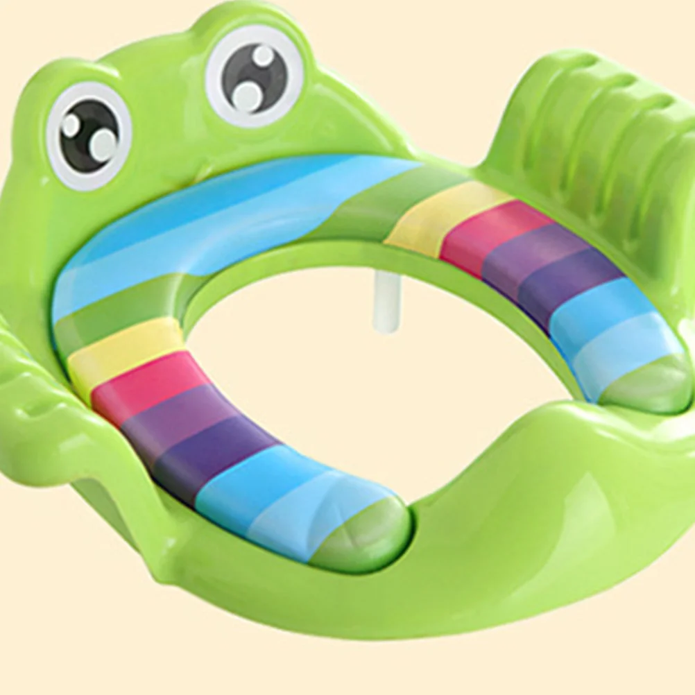 Toilet Trainer Kids Ring Seat Upholstered Potty Green Baby Training Men and Women