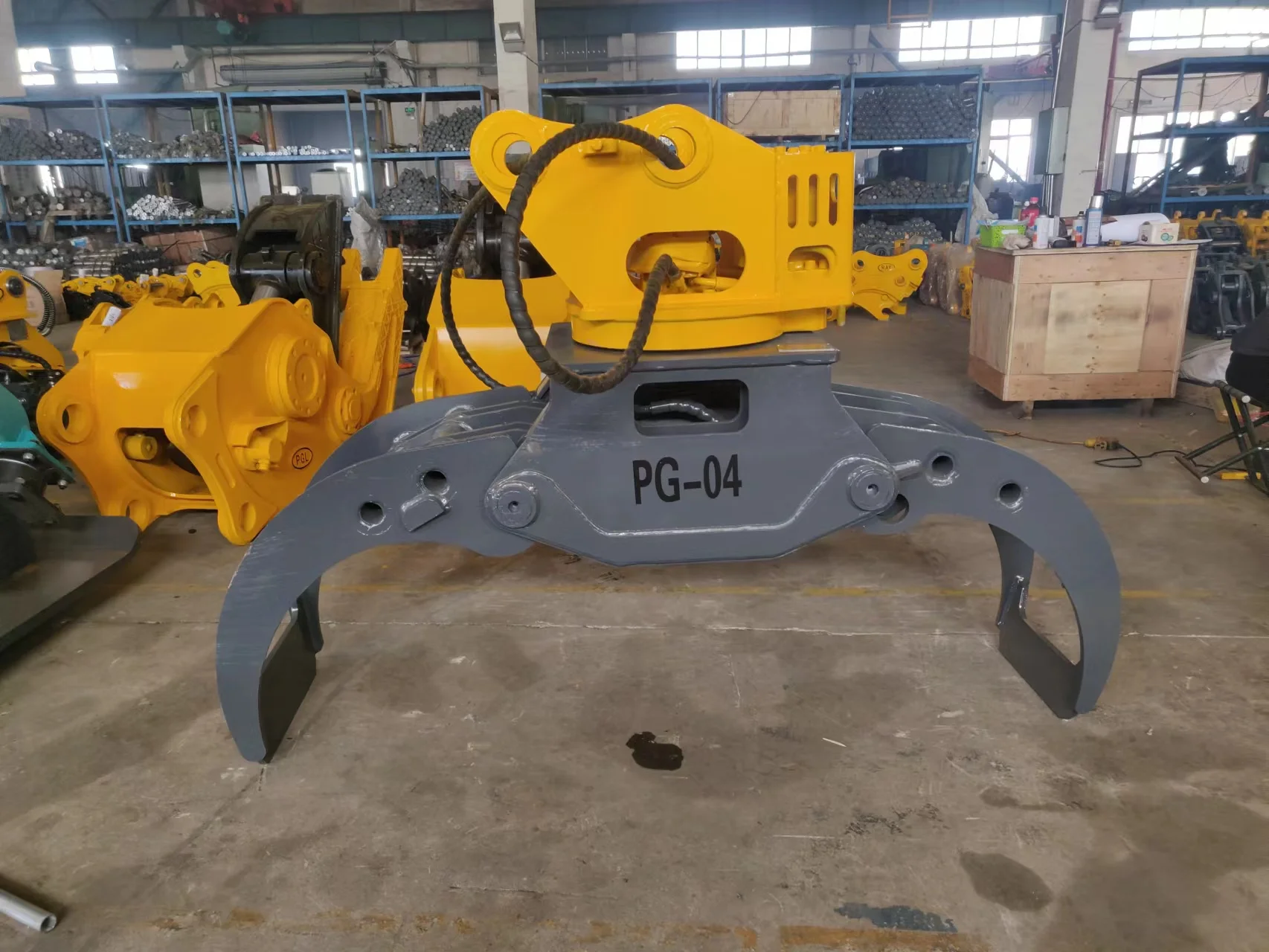 DHG--02, 4--6 Ton Excavator Hydraulic Wood Grapple Rotating Grapple Log Grapple Grab