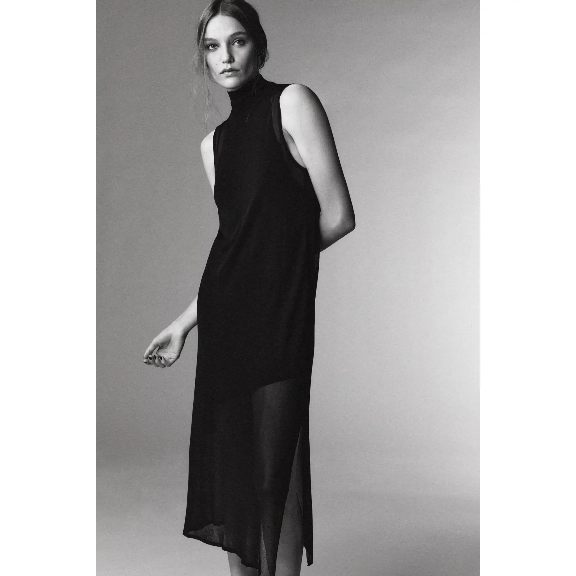 Faionable dupla camada svel gola dr feminino rua sle poliéster inverno nova chegada zr tendência 242905