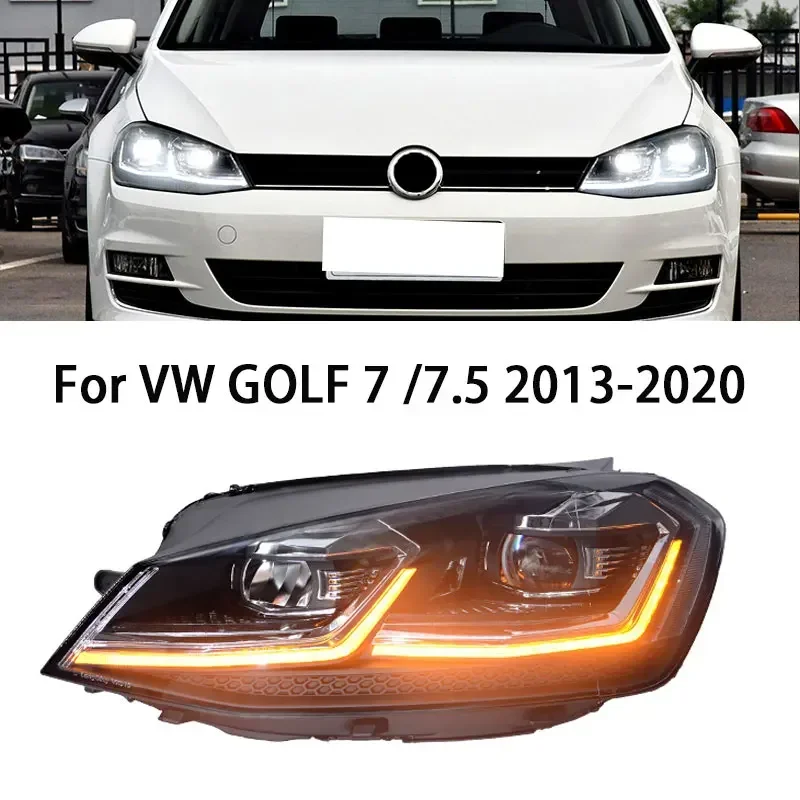 

Car Light LED Head Lamps Assembly For Volkswagen VW Golf 7 MK7 7.5 GTI 2013-2020 Auto Accessories Projector Headlights