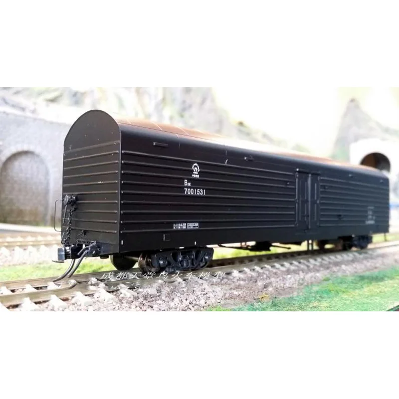 New Diecast HO 1/87 China 25T Black Yellow Train Carriage Model Adult Classic Collection Static Display Boy Toys