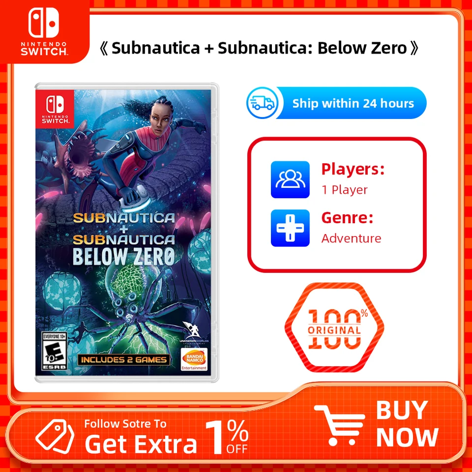 Nintendo Switch- Subnautica and Subnautica Below Zero - US version