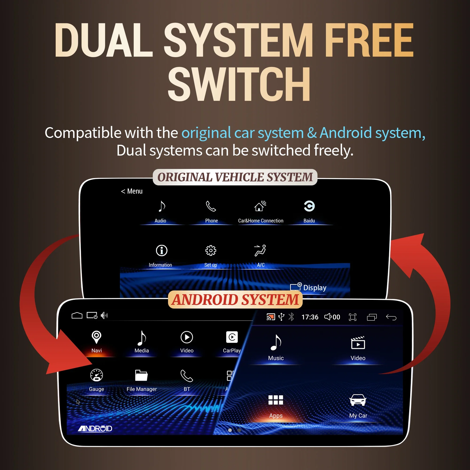 10.25" For Lexus NX NX200 NX200T NX300h 2014-2017 Android 14 Car Radio Multimedia Navigation GPS Wireless CarPlay Touch Screen - Image 3