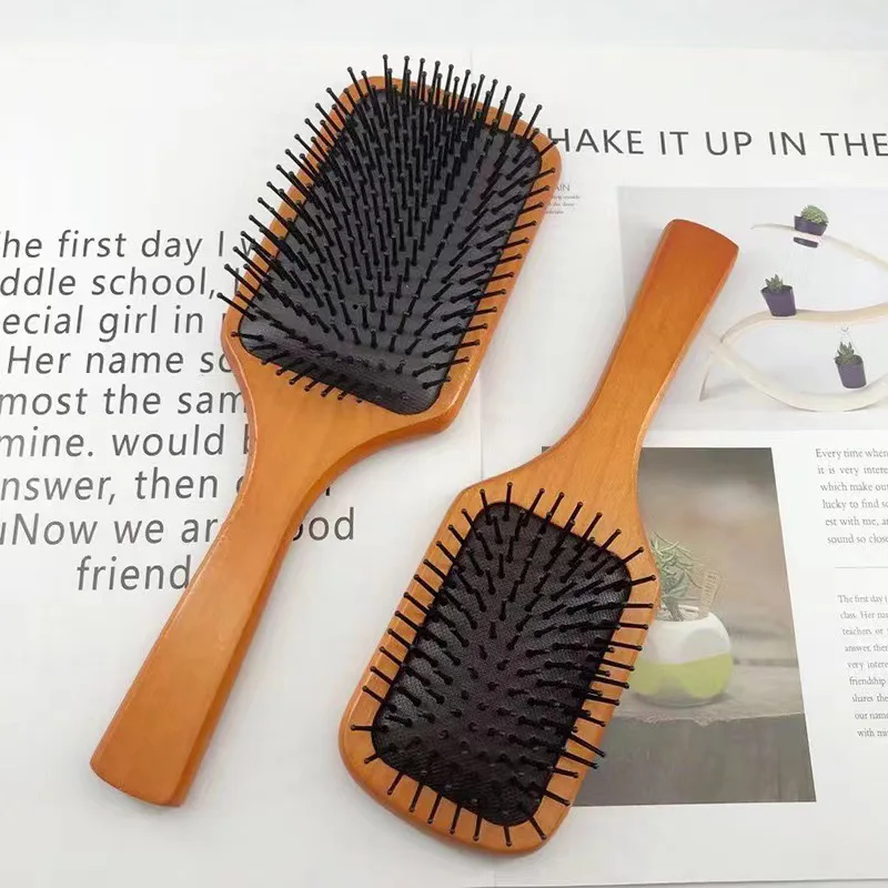 

Lotus Hair Smooth Travel Straightener Easy Curling Air Cushion Comb Massage Hair Styling Tool for On-the-Go Styling