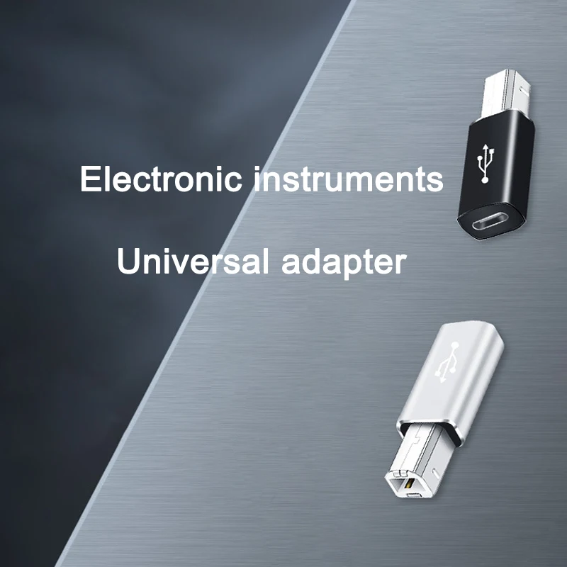 USB‑C Female to USB‑B Male Adapter Connector For Printer Scanner MIDI Controller