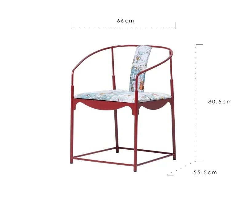 Single armchair embroidery new Chinese study