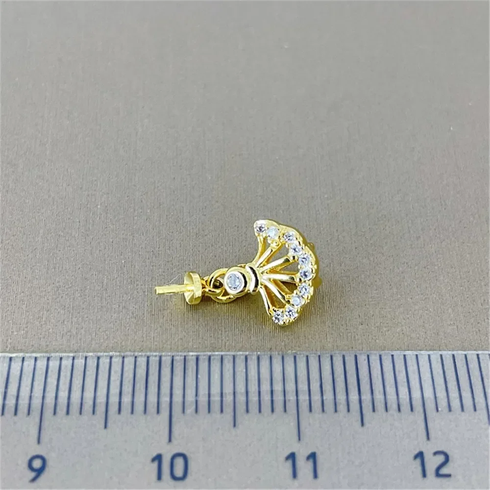 Classic Pearl Pendant Accessory 18K Plated Gold Pendant Settings Jewelry Findings Parts Fittings Connection Accessories D036