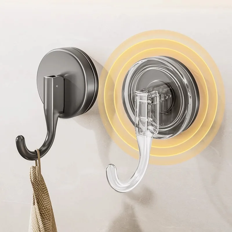 

Strong Vacuum Suction Cup Hooks Punch Free Removable Heavy Duty Wall Hangers For Kitchen Bathroom Bedroom Door Home Organizer
