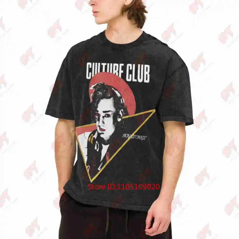 Culture Club Boy George Vintage Vintage Washed Tee Pure Cotton T-Shirt