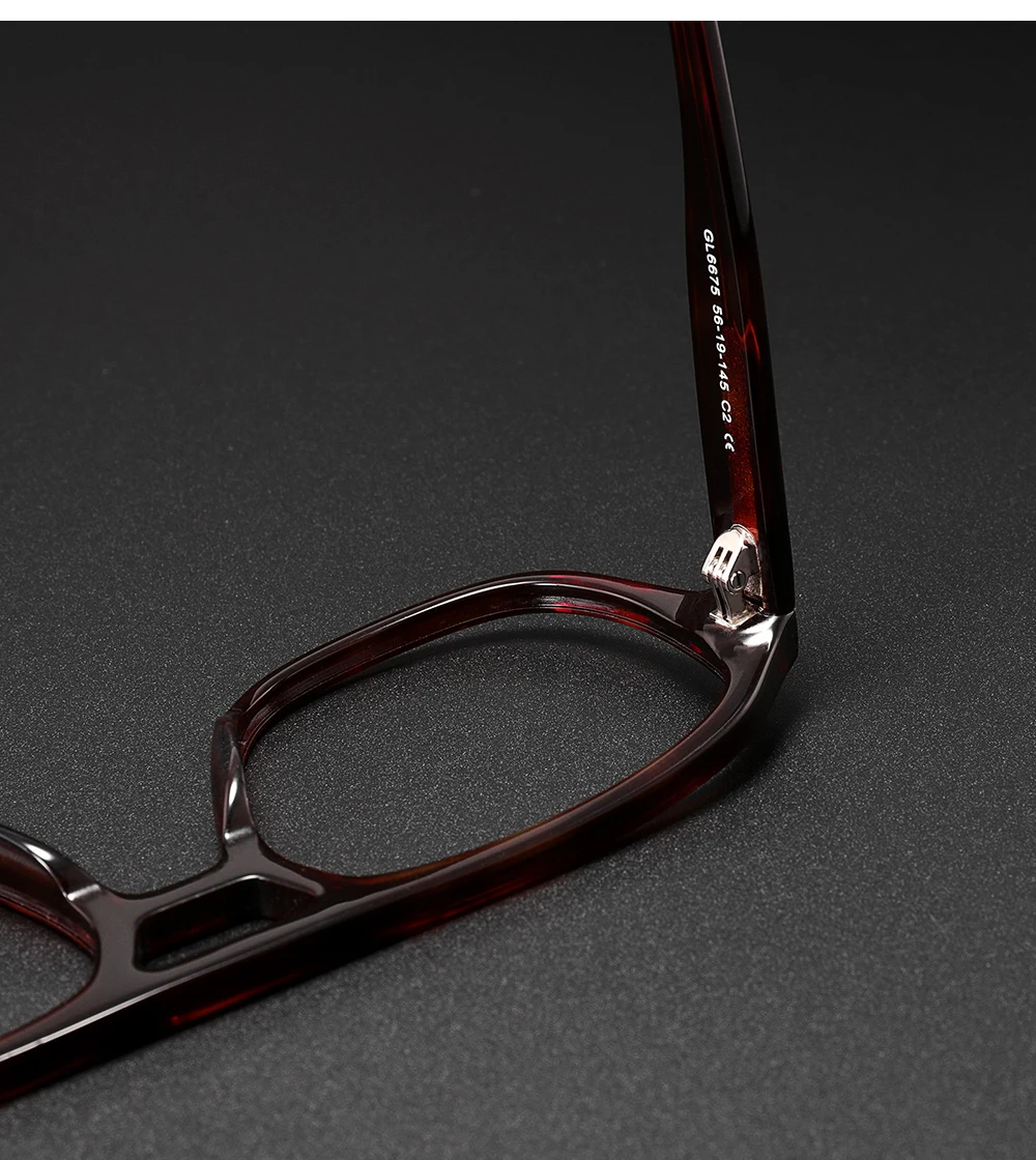 Mode Acetat Brille Rahmen für Männer Rezept Presbyopie Myopie Brillen Rahmen Frauen Luxus Marke Design Brillen – Detail 4