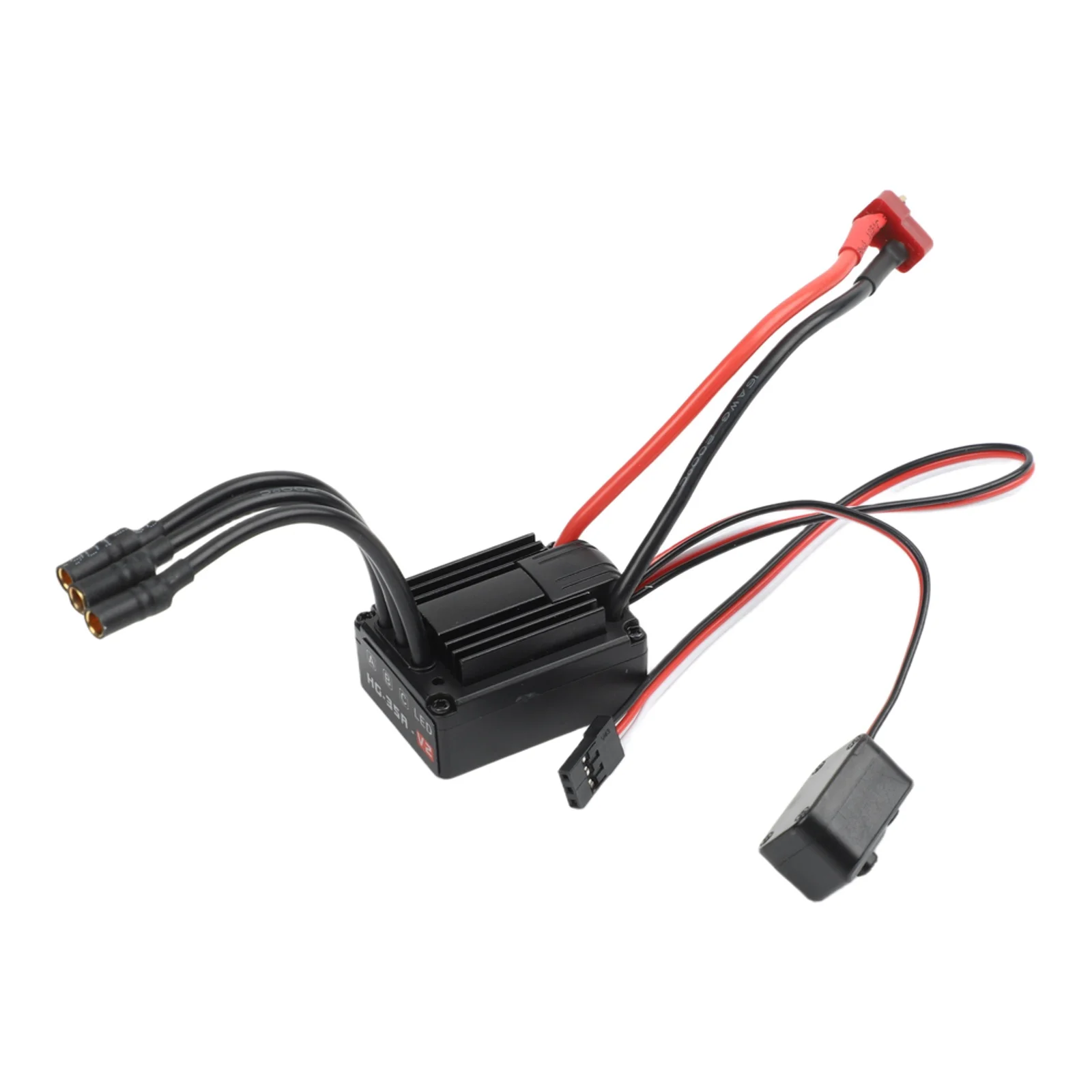 35A Brushless ESC HG35A for 1:18 RC Trucks and Buggies Featuring External Programming Port and Overheat Protection