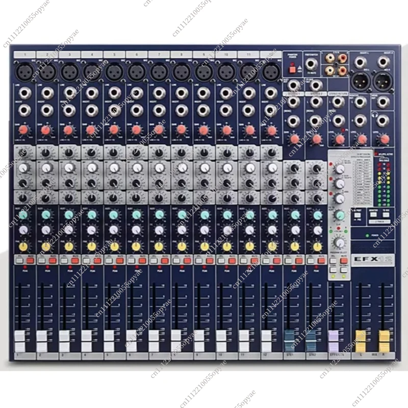Professional 12+2 Channel Analog Mixer, Low-Noise Mixing Console with GB30 Preamp, Lexicon 24-bit FX for Live Sound & Gig