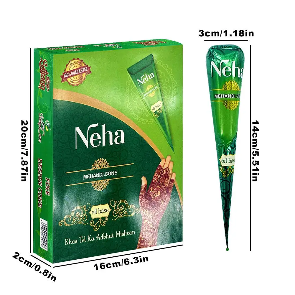 1pcs Pure Natural Organic Brown Henna Tattoo Cream, Temporary Tattoo, Henna Tattoo Cream Semi-permanent view 6