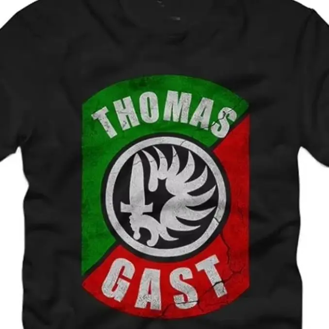 Thomas Gast Logo Fremden - Legion Parachutistes Légion Étrangère T-Shirt Short Sleeve 100% Cotton Casual Men Shirt