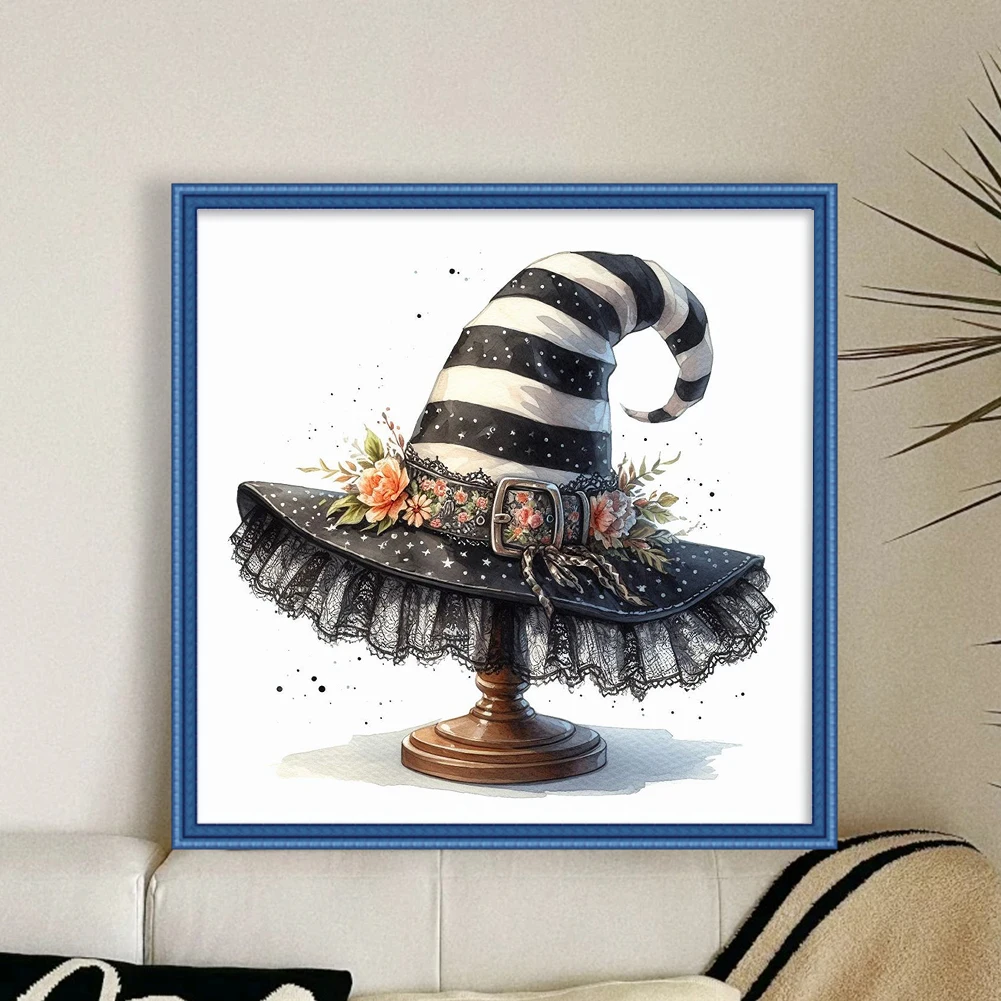 

Full Embroidery cotton Thread 14CT Printed Snow Scene Cross Stitch Kit