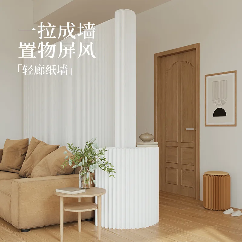 Light gallery paper wall home storage screen background wall decoration partition theme exhibition hall set window display