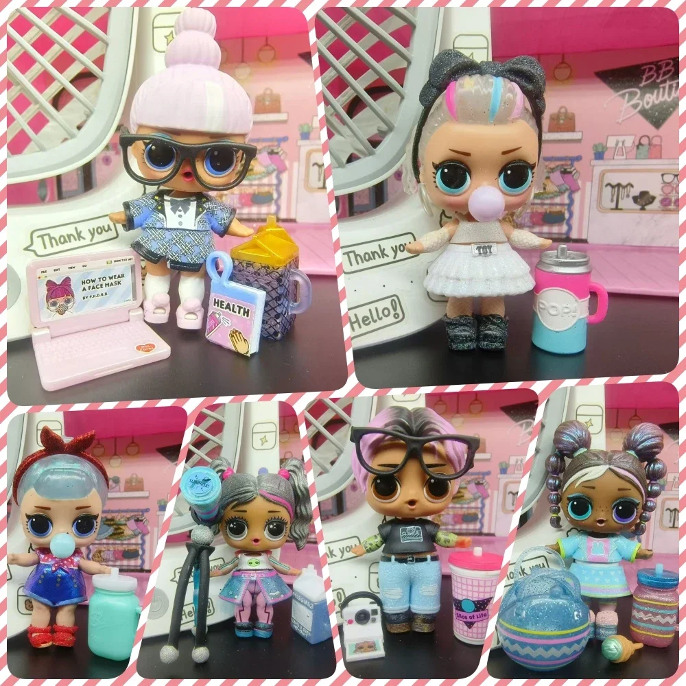 8CM LOL doll Collectible girl DIY toy doll set Includes doll clothes, shoes and accessories Children\'s birthday gift