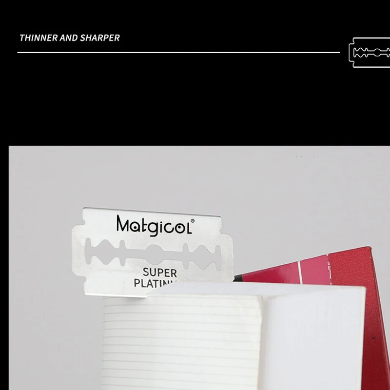 50/100PCS New mens razor blade Swedish stainless steel barber double edge razor blade Razor Blades For Double Edge Razor